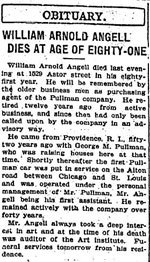 William Angell obituary